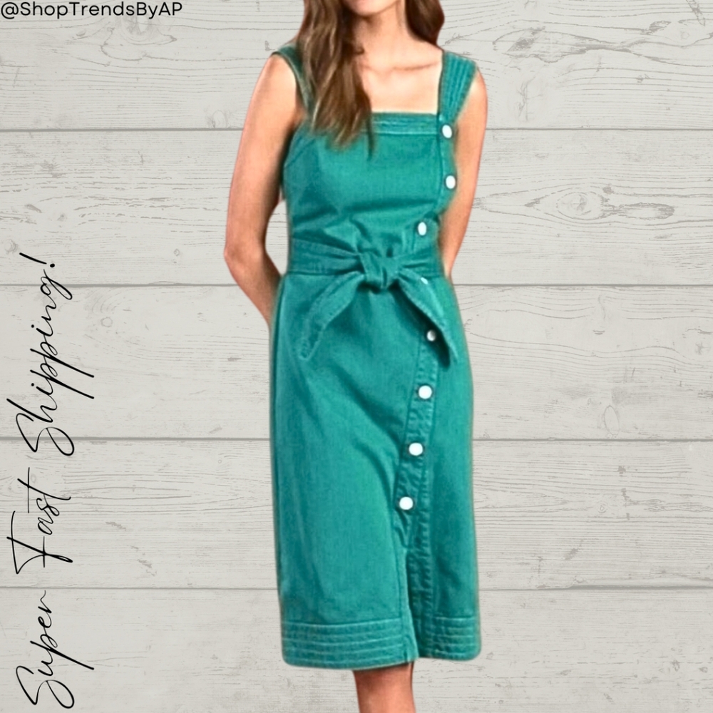 Anthropologie Maeve Elizabeth Green Dress